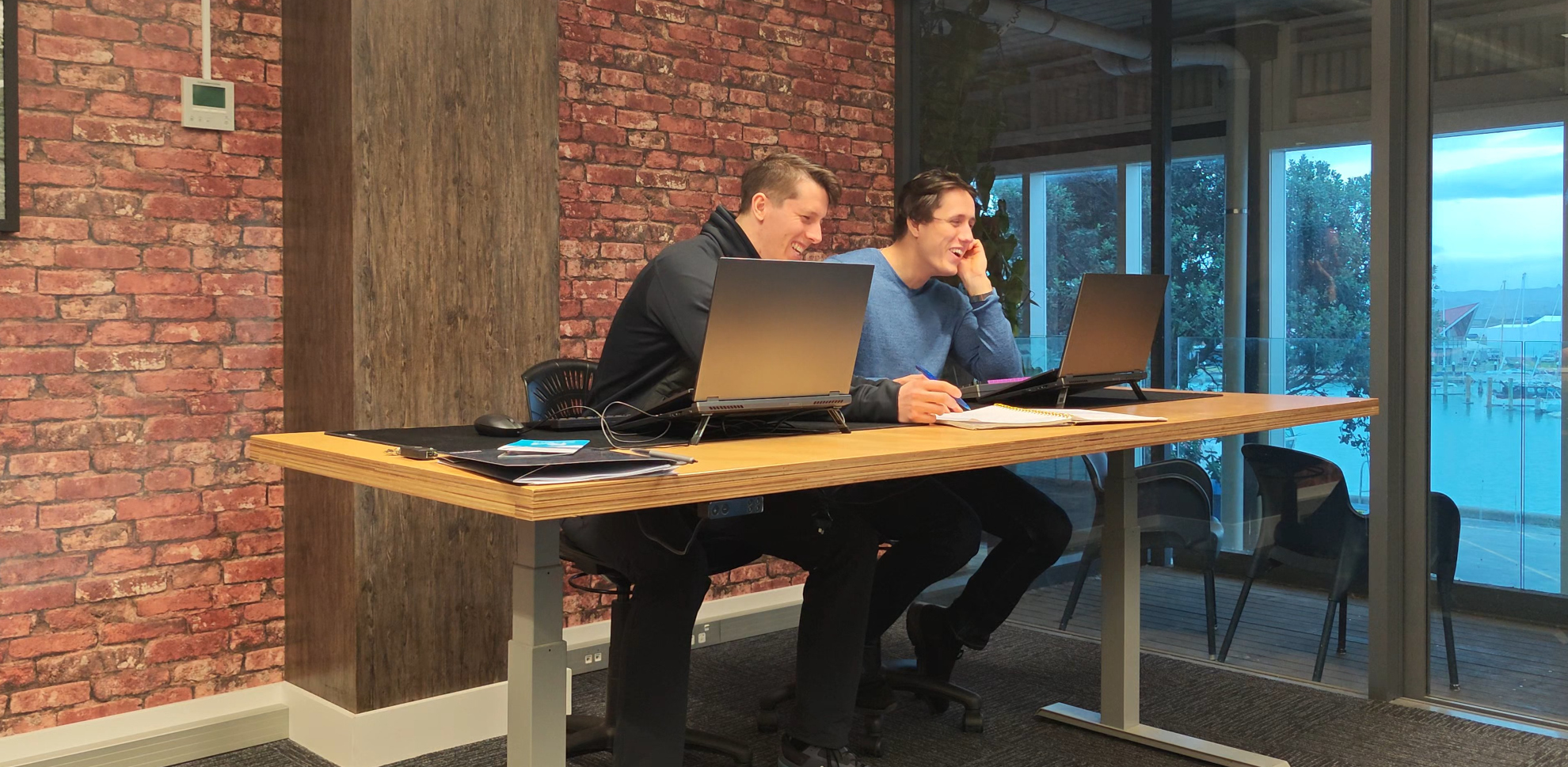 Yon van Raders and Guy van Raders, Co-Founders of RosterMate workforce management software